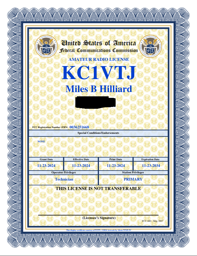 HAM License!